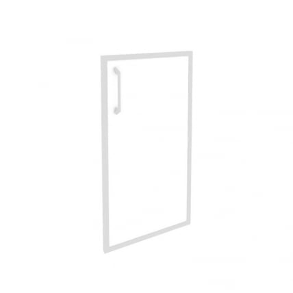 Фасад стекло в раме низкий правый (лакобель, белый) ONIX O.SR-3(R) white_0