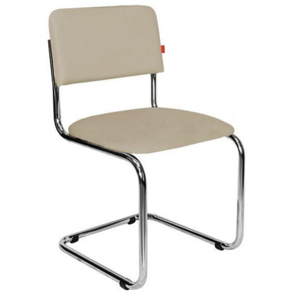 Кресло офисное Сильвия хром Бежевое_0