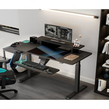 Стол для для компьютера c электрической регулировкой по высоте EUREKA ERK-SM55-B_8