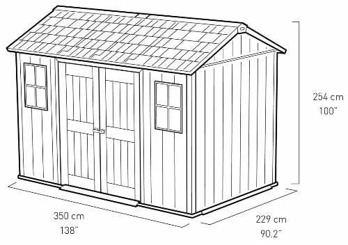 Сарай пластиковый OAKLAND 1175 SD_8