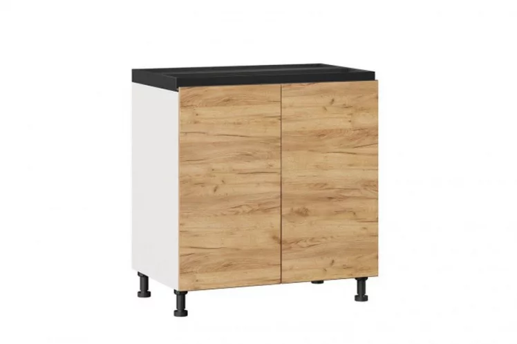 Тумба кухонная 800 Шервуд ЛД 281.060.000.094 Белая Дуб золотой_0