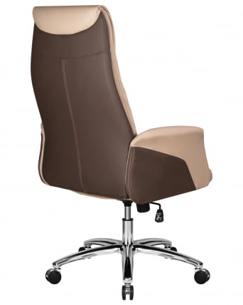 Офисное кресло для руководителей DOBRIN LEONARD (коричнево-бежевый)_3