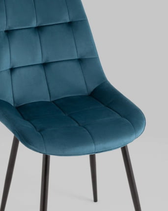Стул Флекс New велюр сине-зеленый 2 шт._1