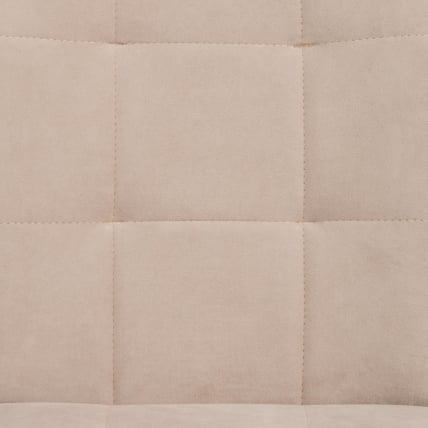 Стул обеденный Bari флок , 46х55х89, бежевый/черный, 7_6