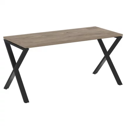 Стол рабочий LOFT VR.L-SRX-4.7 Металл черный Тиквуд темный_0