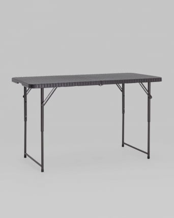 Стол складной чемодан пластиковый Кейт 120 Коричневый_2