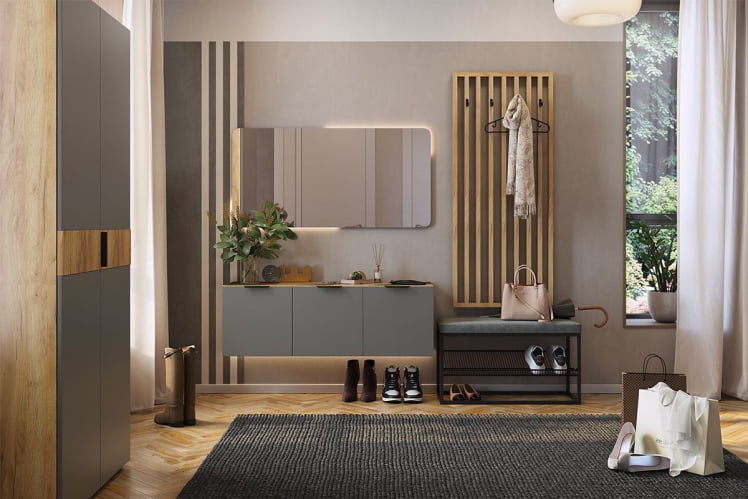 Вешалка Бери MPR-022 Дуб крафт золотой_2