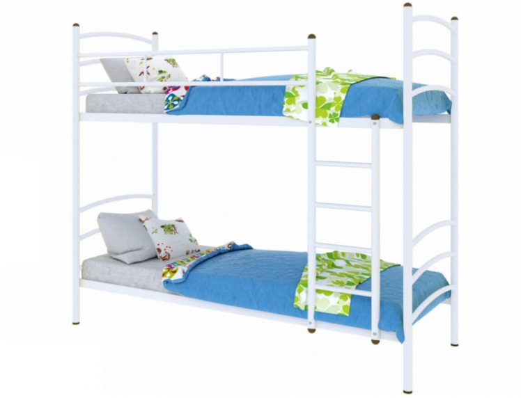 Кровать двухъярусная Милана Duo 900х2000 Белая_0