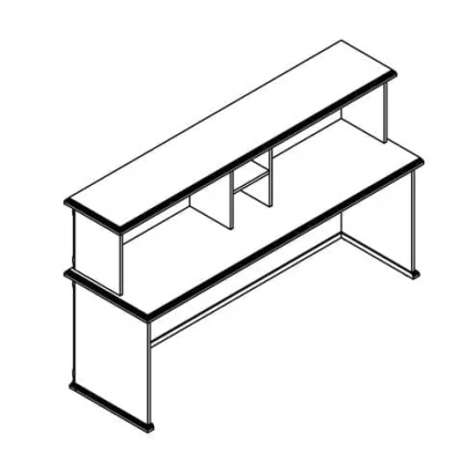 Комплект мебели для ресепшен Raut 02 Дуб девон_5