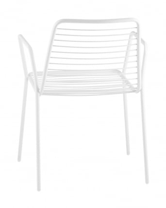 Стул Дели с подлокотниками металл Белый_5