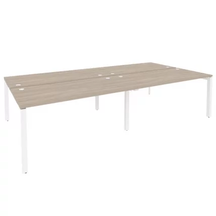Рабочая станция на П-образном м/к ONIX O.MP-D.RS-4.4.8 Дуб Аттик/Белый_0