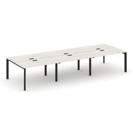 Рабочая станция двухсторонняя Стайл Проджект СН-59П.ДРС-064 Дуб Наварра/Металл Черный/Черный Заглушк / SN-59P.DRS-064_0