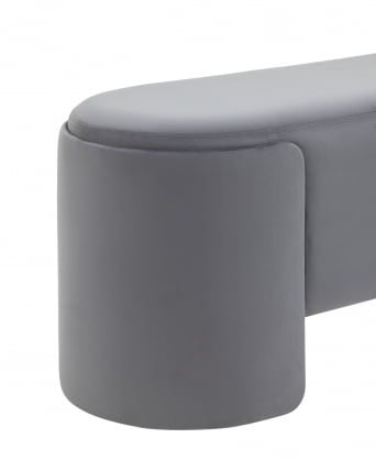 Банкетка Taks велюр Серый_2