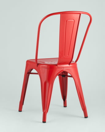 Стул TOLIX с высокой спинкой Красный глянцевый_4