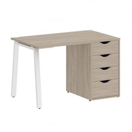 Стол письменный HOME OFFICE VR.SP-3-118.4.A Дуб Аттик/Белый металл_0