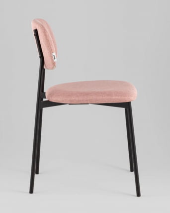 Стул Майло рогожка розовый_2