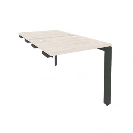 Стол-приставка двойной на П-образном м/к к опорным элем. ONIX O.MP-D.SPR-0.7 Денвер Светлый/Антрацит_0