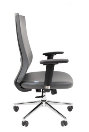 Офисное кресло CХАИРМАН 500 ЛЮКС (ЛУКС) ЭКО Б/П экокожа Серый / CHAIRMAN (LUX)_6