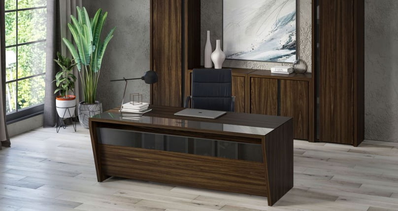 Шкаф высокий узкий правый (высокий фасад ЛДСП) Corner COR.SU-1.9(R) Орех Лоренцо_1