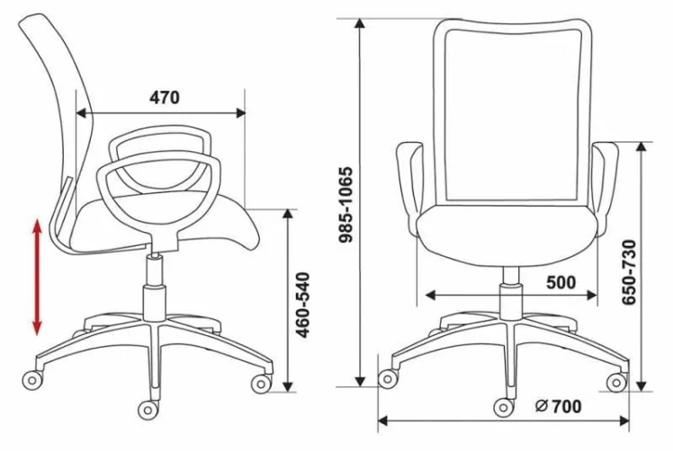 Кресло офисное Бюрократ CH-599/DB/TW-10N_9