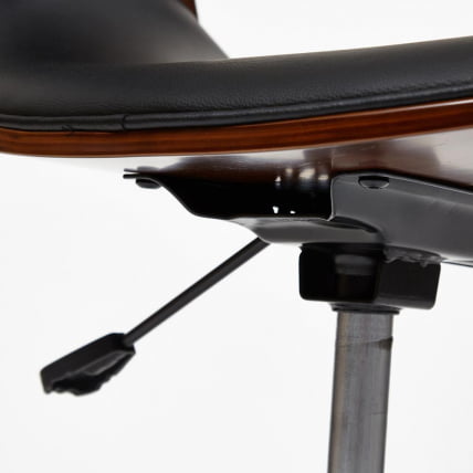 Кресло BEND орех, кож/зам черный_4