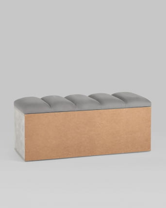 Обувница Хольст 2 серая велюр Серый_3