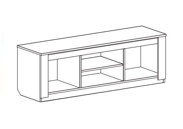 Тумба ТВ Элана Бодега белая_2
