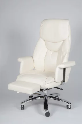 Кресло офисное Парламент H-2021-70-5 ivory leather Слоновая кость_6