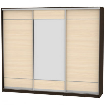 Шкаф-купе B-230х270х60-1(Венге-ДМ-D7D8D7)_0