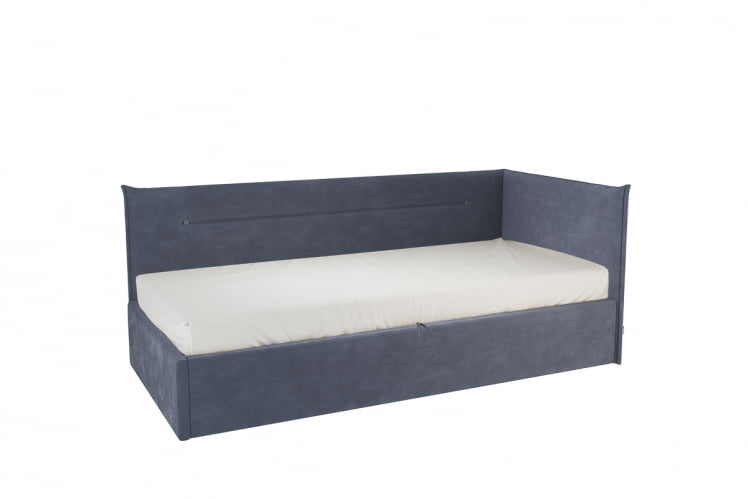 Кровать  0.9 Альба (Тахта) КМ.T-16 топаз (велюр)_0