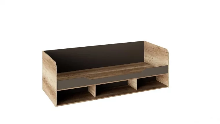 Кровать Пилигрим ТД-276.12.02 Дуб каньон светлый/Серый_0