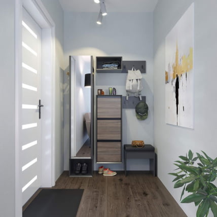 Обувница Флекс ЛД ЛД 135.030.000 Оникс Серый Вяз дымчатый_2