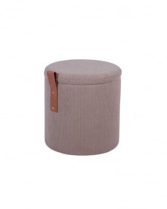 Пуф Руни XS с ящиком вельвет коричневый_1