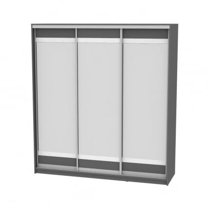 Шкаф-купе B-220х200х60-1(Графит-D10D10D10)_0