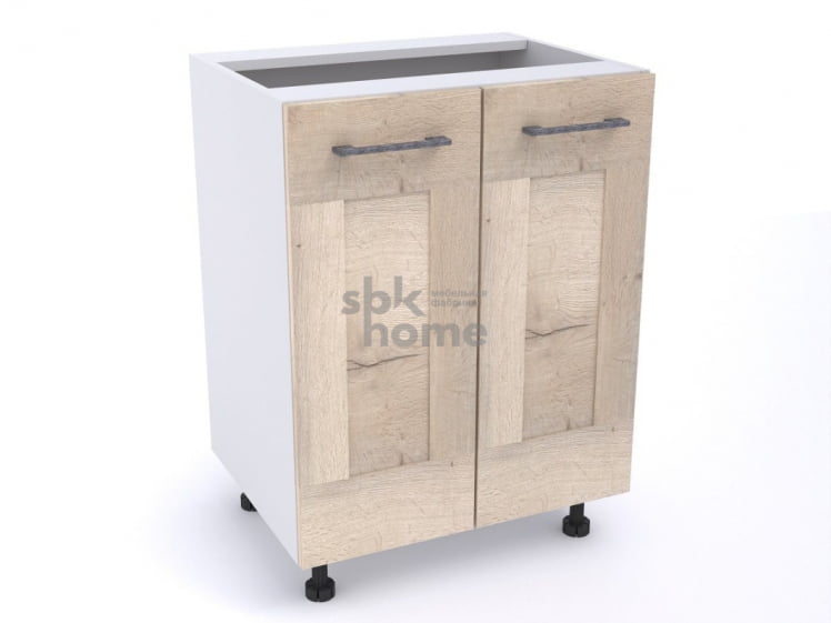 Стол С-60 (520) 2-х дверный, Дублин (600*520*820) Дуб галифакс белый, 21678 _0