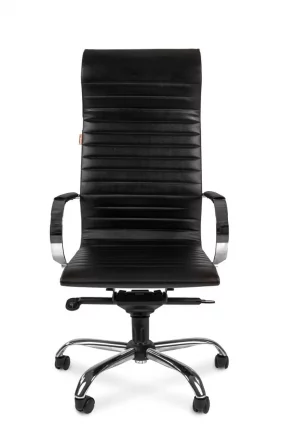 Кресло для руководителя Chairman 710 Черное экопремиум_1