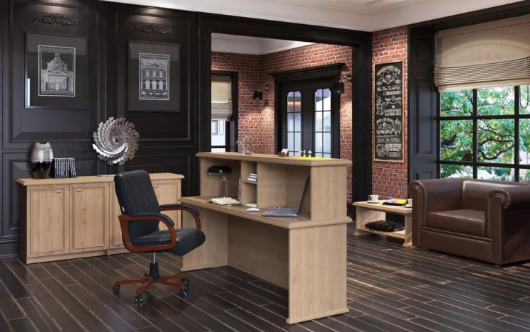 Стойка ресепшен RMS 090 Дуб девон_4