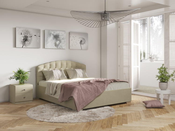 Кровать Венезиа 80кс200 велюр Севен 115 / Venezia 80x200 Seven_1