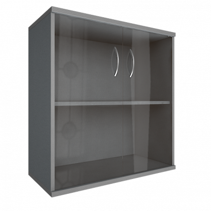 Шкаф низкий широкий Riva А.СТ-3.2 Клен/Металлик_0