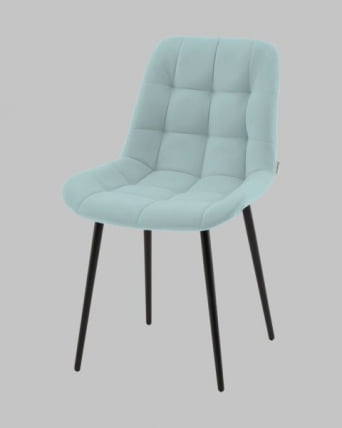 Стул Флекс N велюр светло-голубой_0