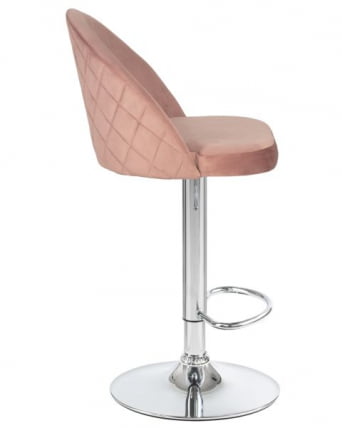 Стул барный ДОБРИН МИЛАНА (пудрово-розовый велюр (МДЖ9-32)) 2 шт / DOBRIN MILANA (MJ9-32))_3