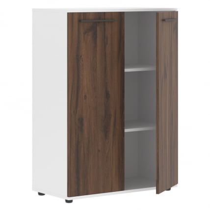Шкаф с глухими средними дверьми EDIS EMCS 85.1 Дуб Денвер темный Мокко Белый_1