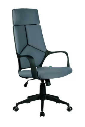 Кресло оператора Riva Chair 8989 (черный пластик) Серый_0