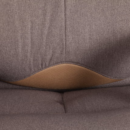 Кресло DUKE ткань рогожка Nice, мокко (серо-бежевая) / сетка бронза, TW-21_8