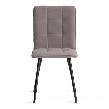 Стул обеденный Bari LT, велюр, серый/черный, 29, 41х55х89 см_4