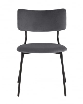 Стул Амелия велюр темно-серый_1