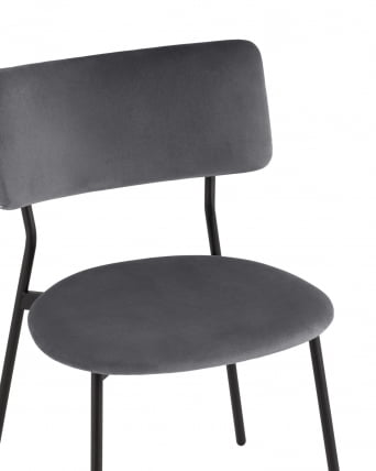 Стул Амелия велюр темно-серый_6