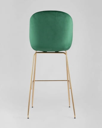 Стул барный Beetle со спинкой изумрудный 2 шт_3