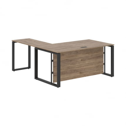 Стол с боковой приставкой ENIO ECT 1619H Кария Пальмира/Антрацит_0