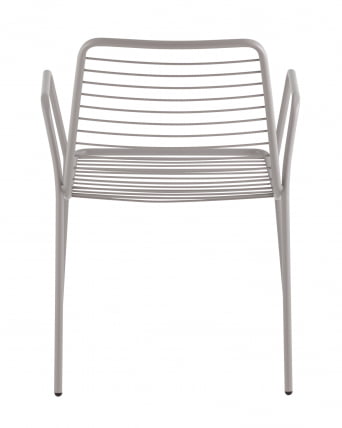 Стул Дели с подлокотниками металл серый_3